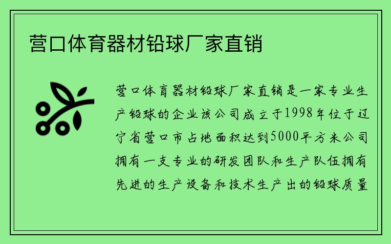 营口体育器材铅球厂家直销